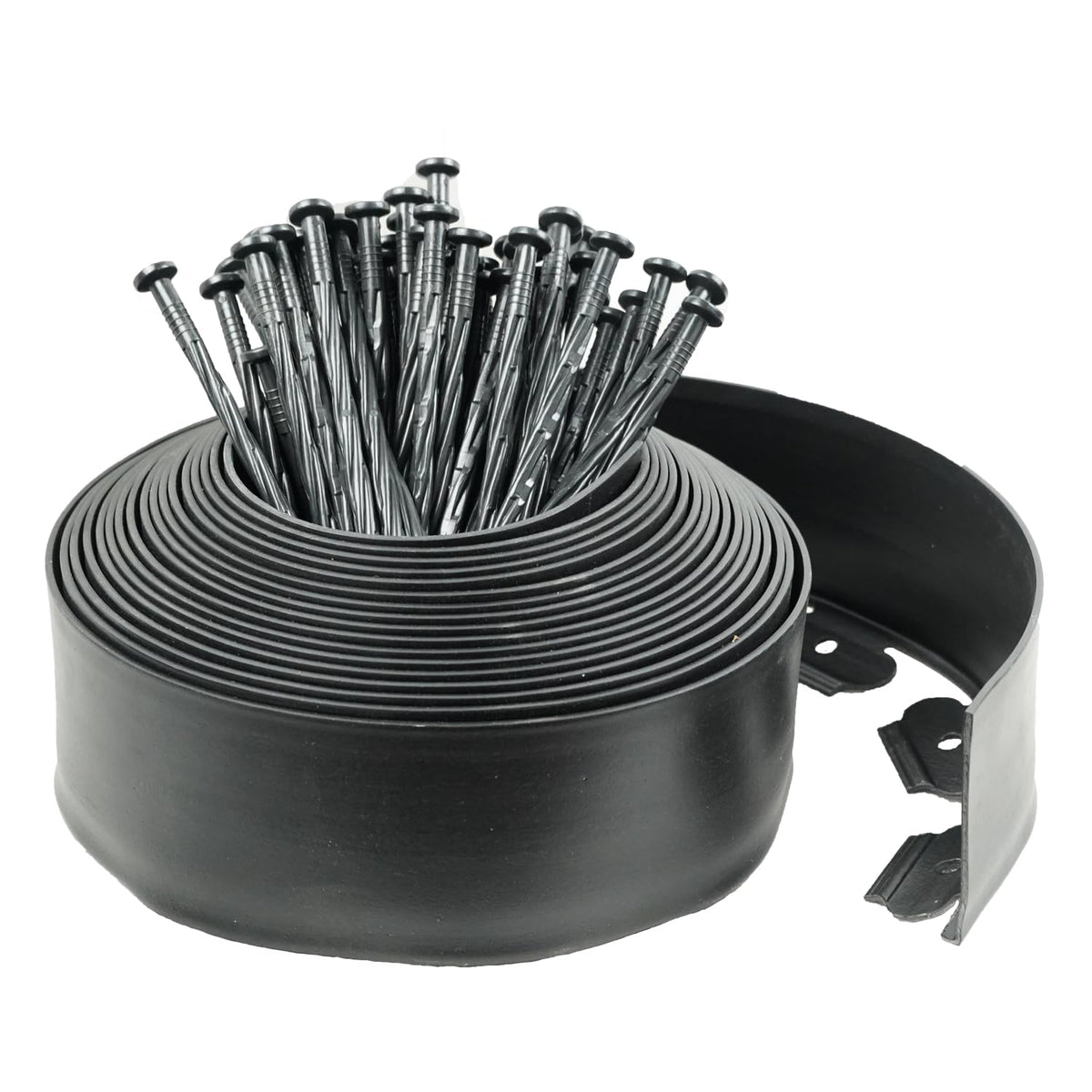Hugeleaf landscape edging kit 40ft border spikes for crisp lawn edges.