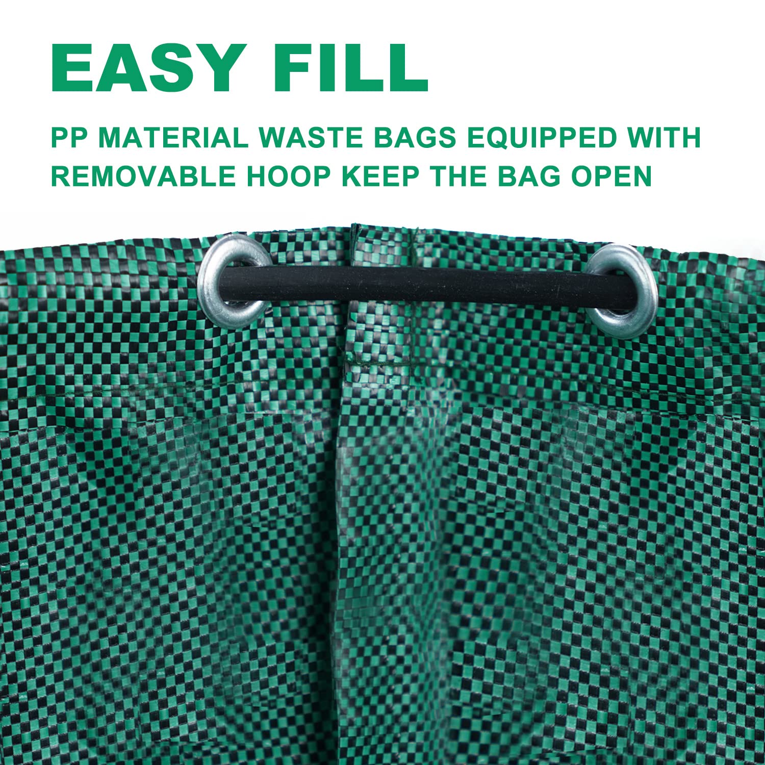 Hugeleaf large-capacity bag ideal for leaves, branches, and clippings