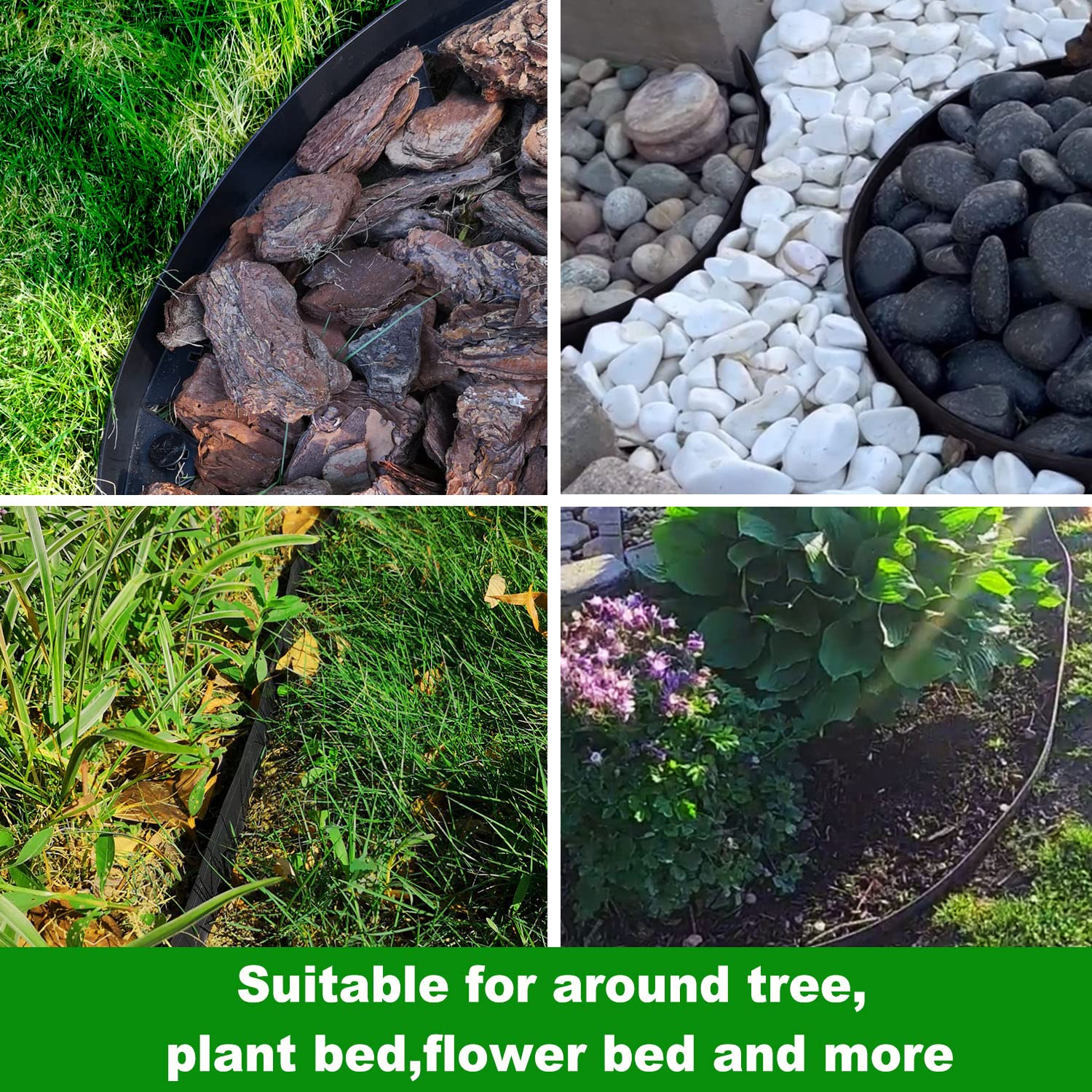 Hugeleaf lawn and mulch separator creates tidy outdoor zones.