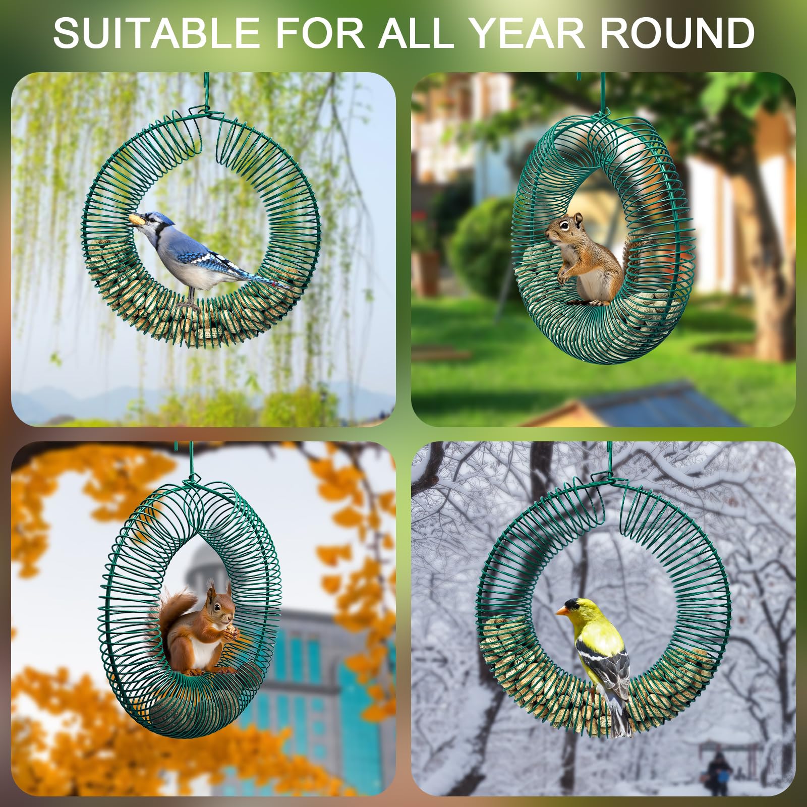 HugeLeaf outdoor installation on a tree or porch blends with garden aesthetics
