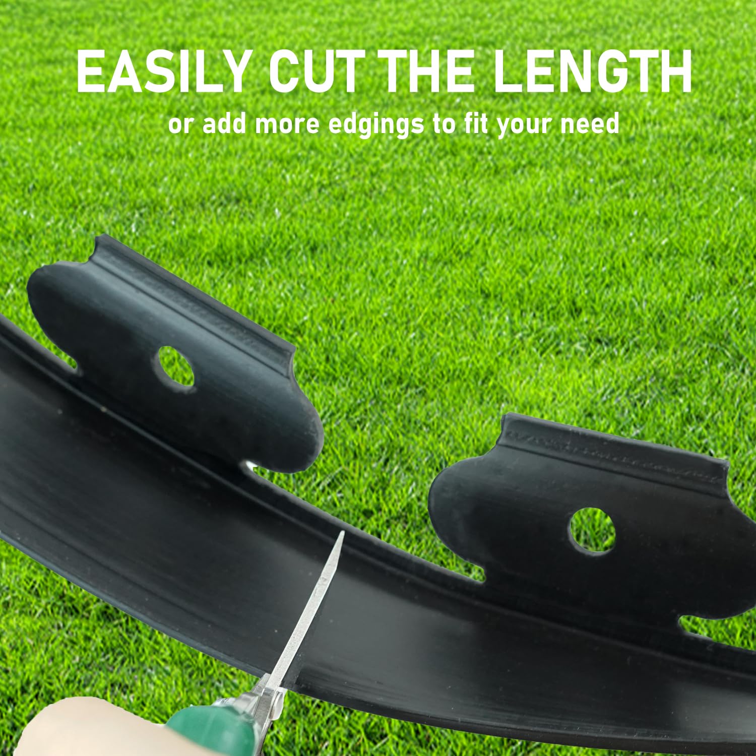 Suitable for flower beds, tree rings, rock beds, sidewalks, and driveways.