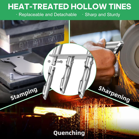 hugeneroy long-handle design minimizes bending for easier use