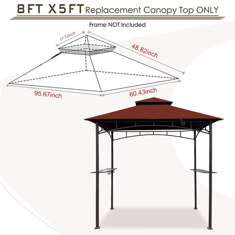 Hugline durable polyester canopy is water-repellent and UV resistant