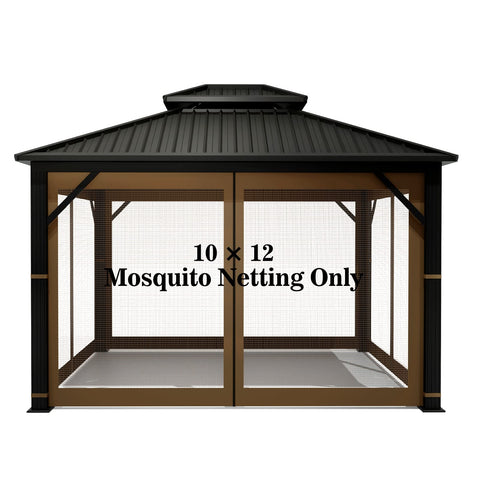 Hugline Gazebo netting close-up showing durable polyester weave for outdoor use.