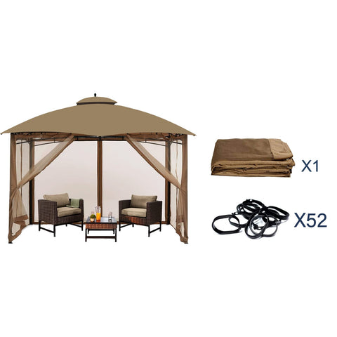 Hugline Gazebo Netting four-panel design supports versatile access from all sides.