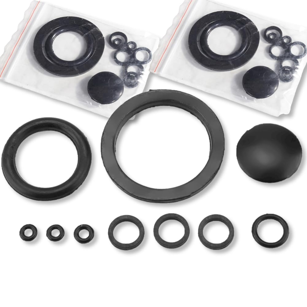 HuGuWdy seal rings 20-pack kit visible with spray nozzle, ensuring reliable sprayer seals.