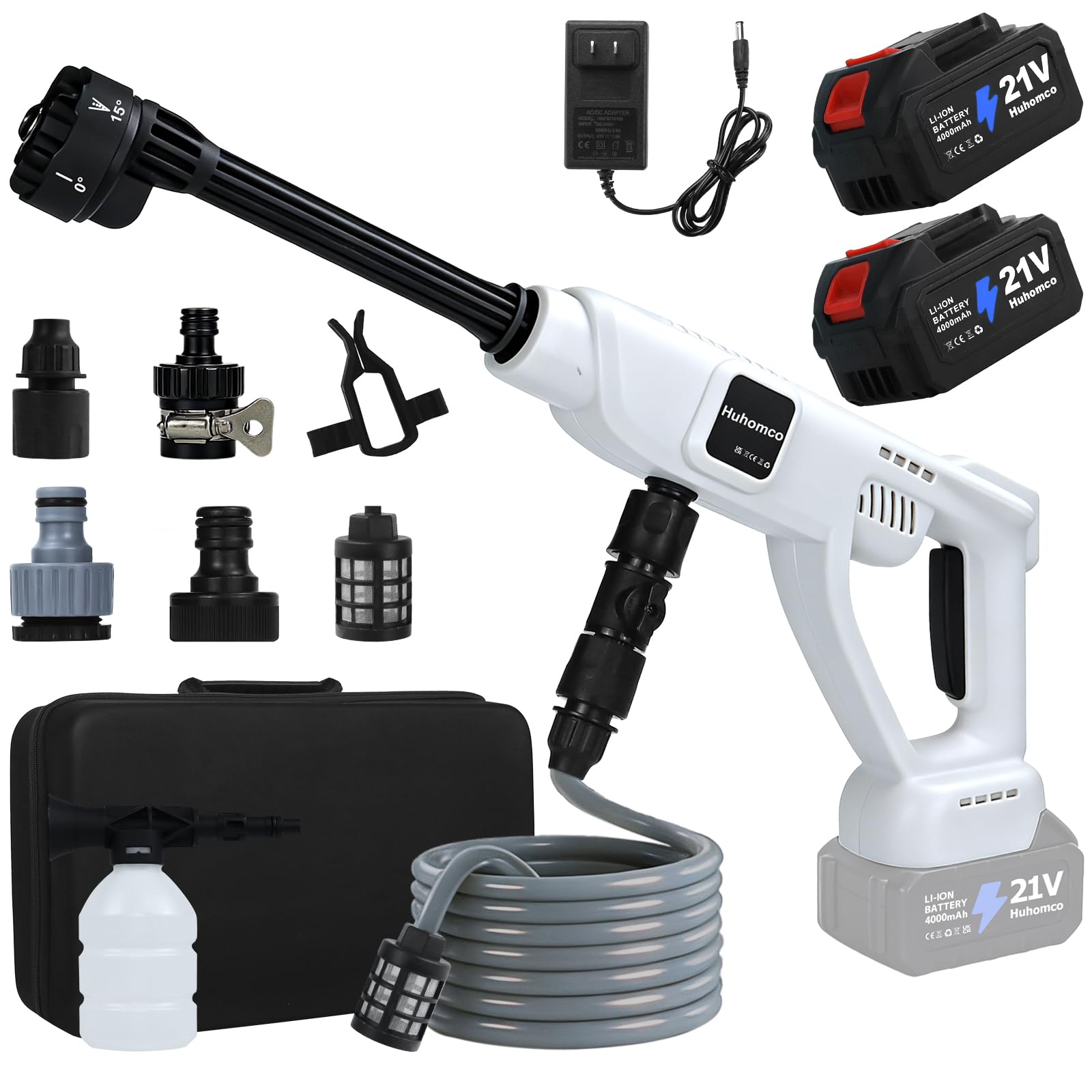 Huhomco cordless pressure washer motor—the compact power behind quick outdoor cleaning.