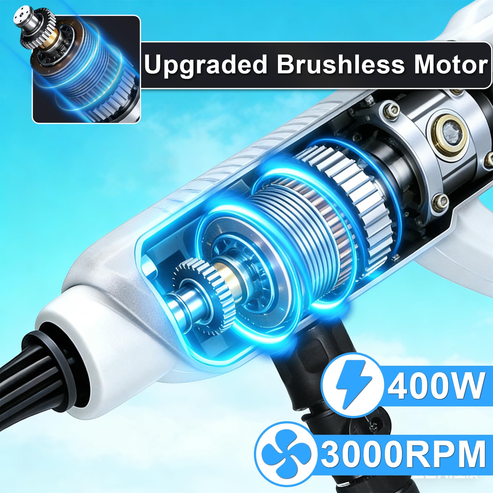 Huhomco dual battery pack enables extended cleaning sessions without frequent recharging.