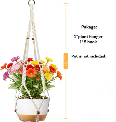 HUIHONGHOME space-saving wall or ceiling display for boho decor.