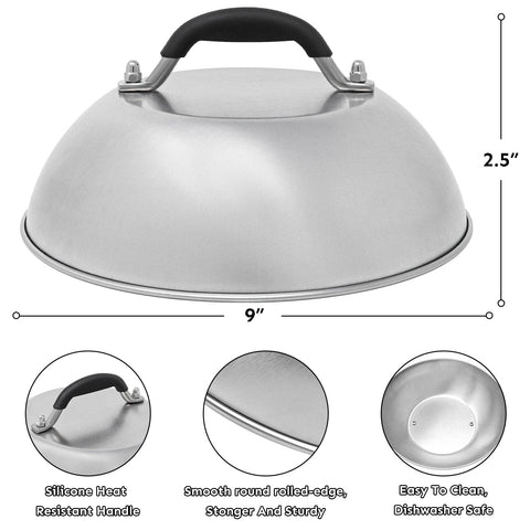 HULISEN 6.2-inch burger press shapes patties with a crust