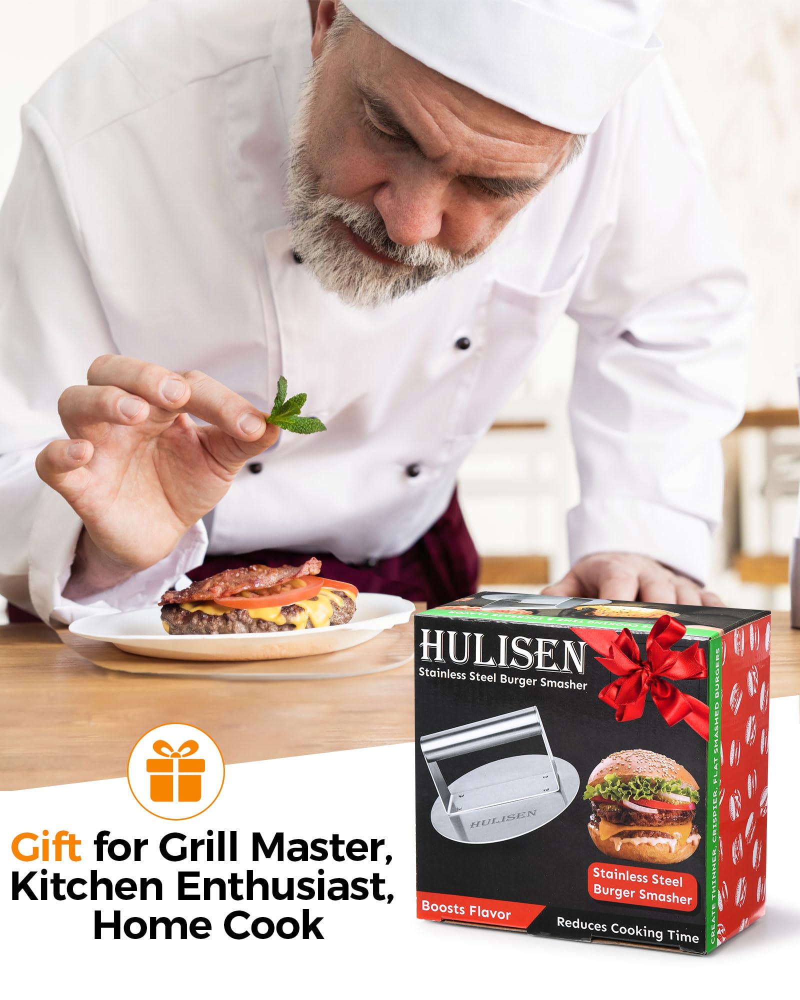 HULISEN burger press arrives in gift-ready packaging for burger enthusiasts
