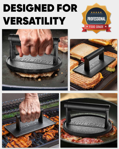 HULISEN easy-clean design keeps the press ready for your next cookout.
