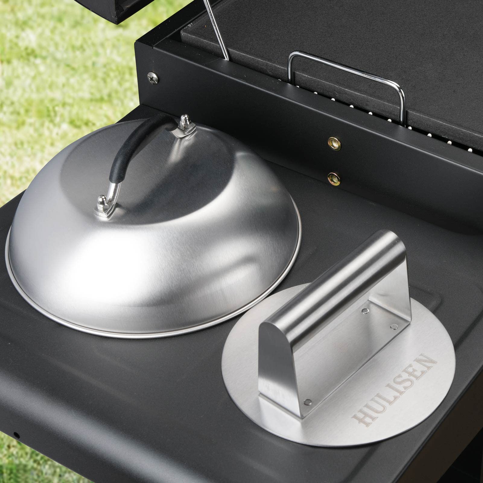 HULISEN dishwasher-safe design for easy cleanup after grilling