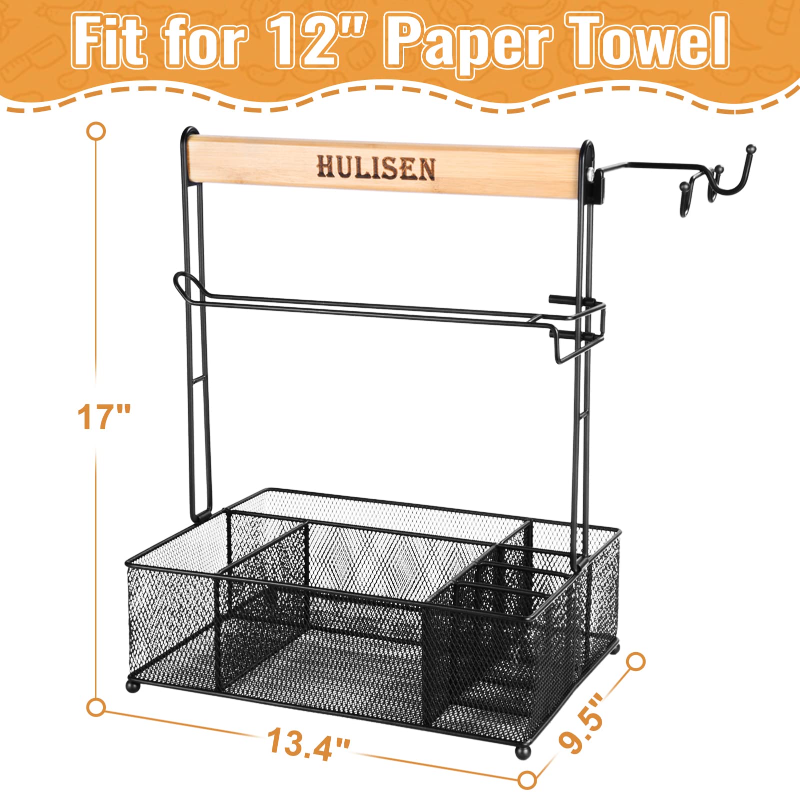 HULISEN Grill Caddy is easy to assemble with included hardware.