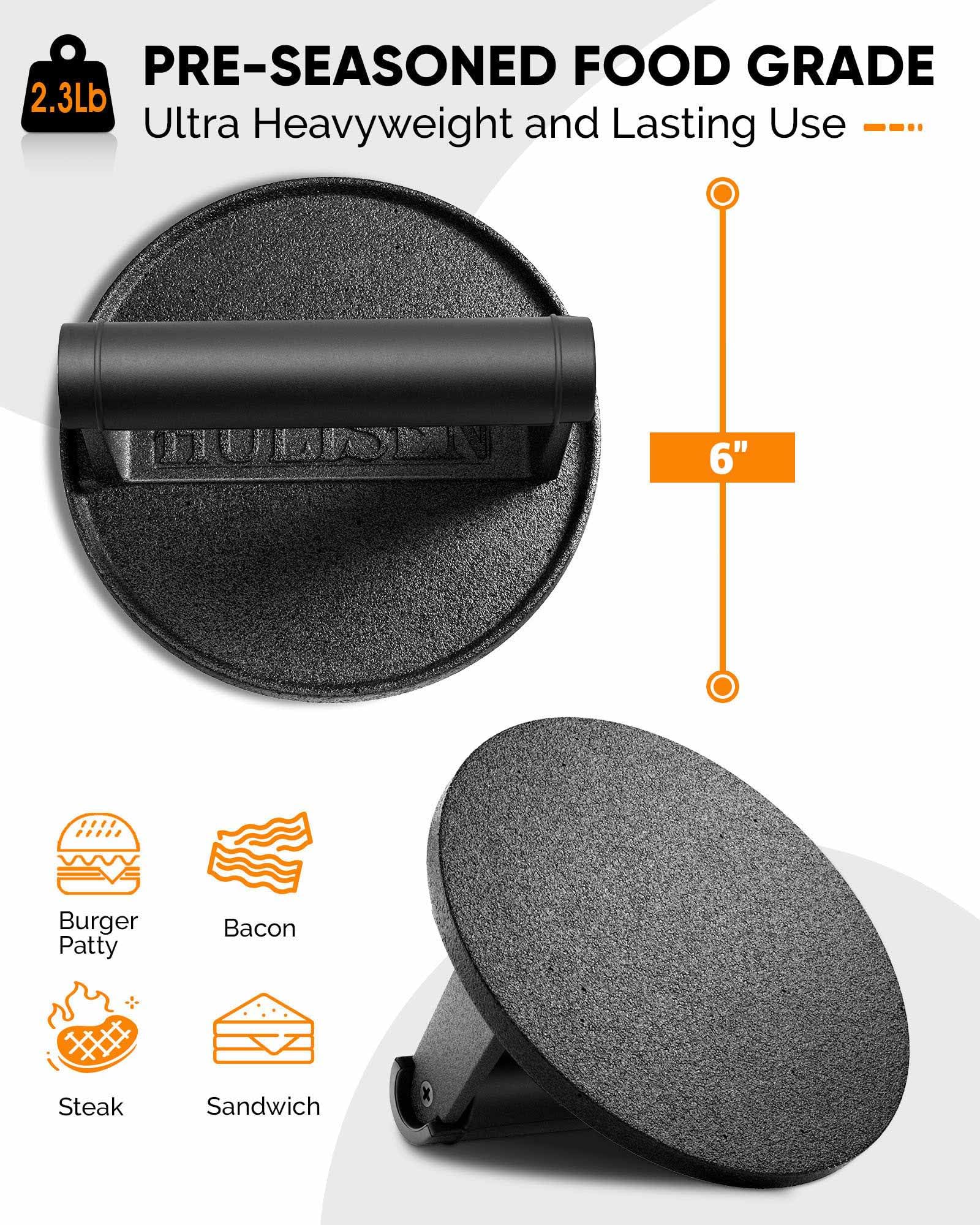 HULISEN heavy-weight press weighs 2.3 pounds for efficient grease reduction.