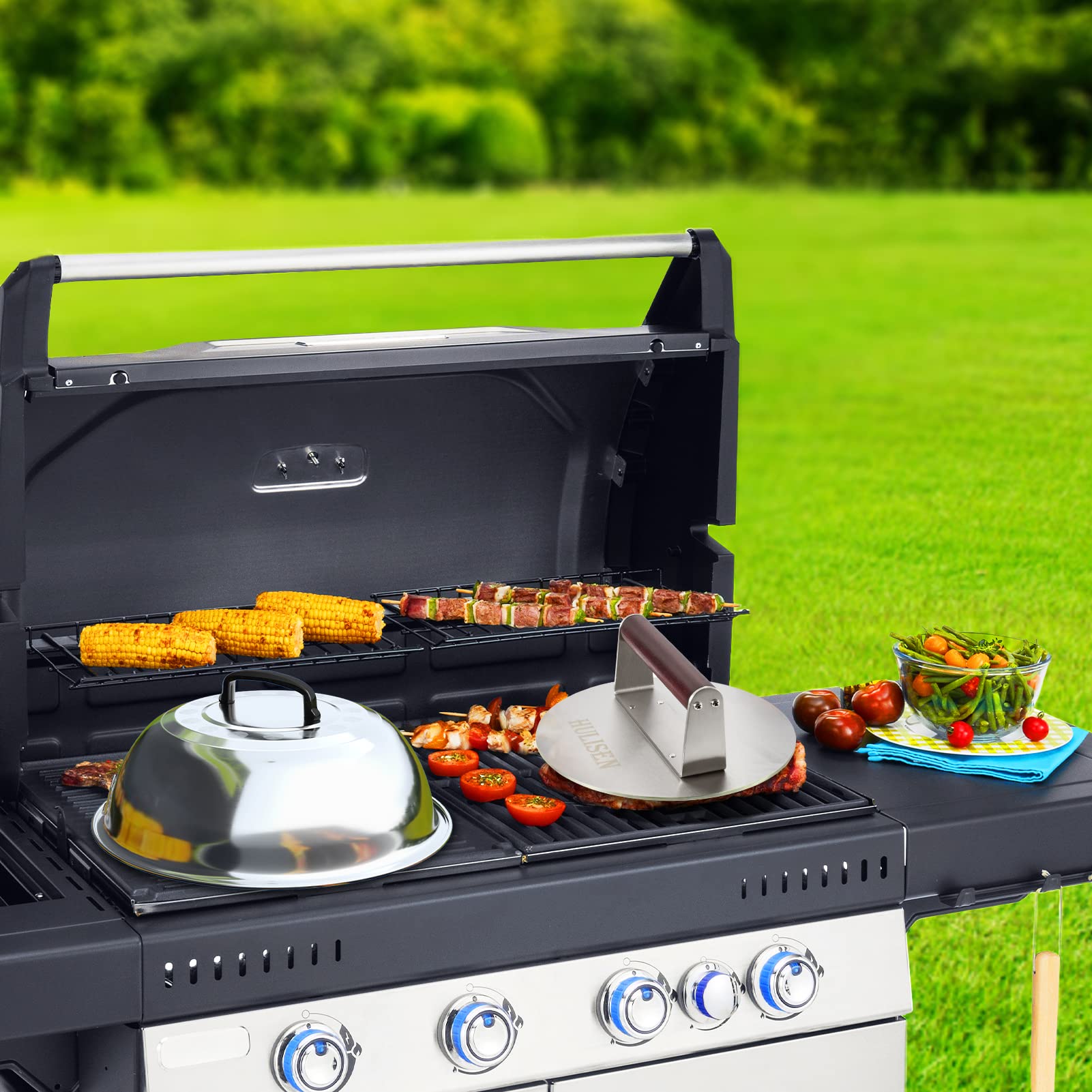 HULISEN outdoor-grilling-kit supports versatile backyard or restaurant grilling.