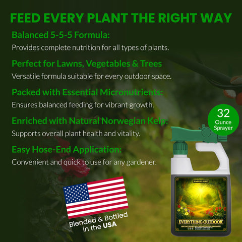 Humboldts Secret Everything Outdoor 5-5-5 nutrition label close-up