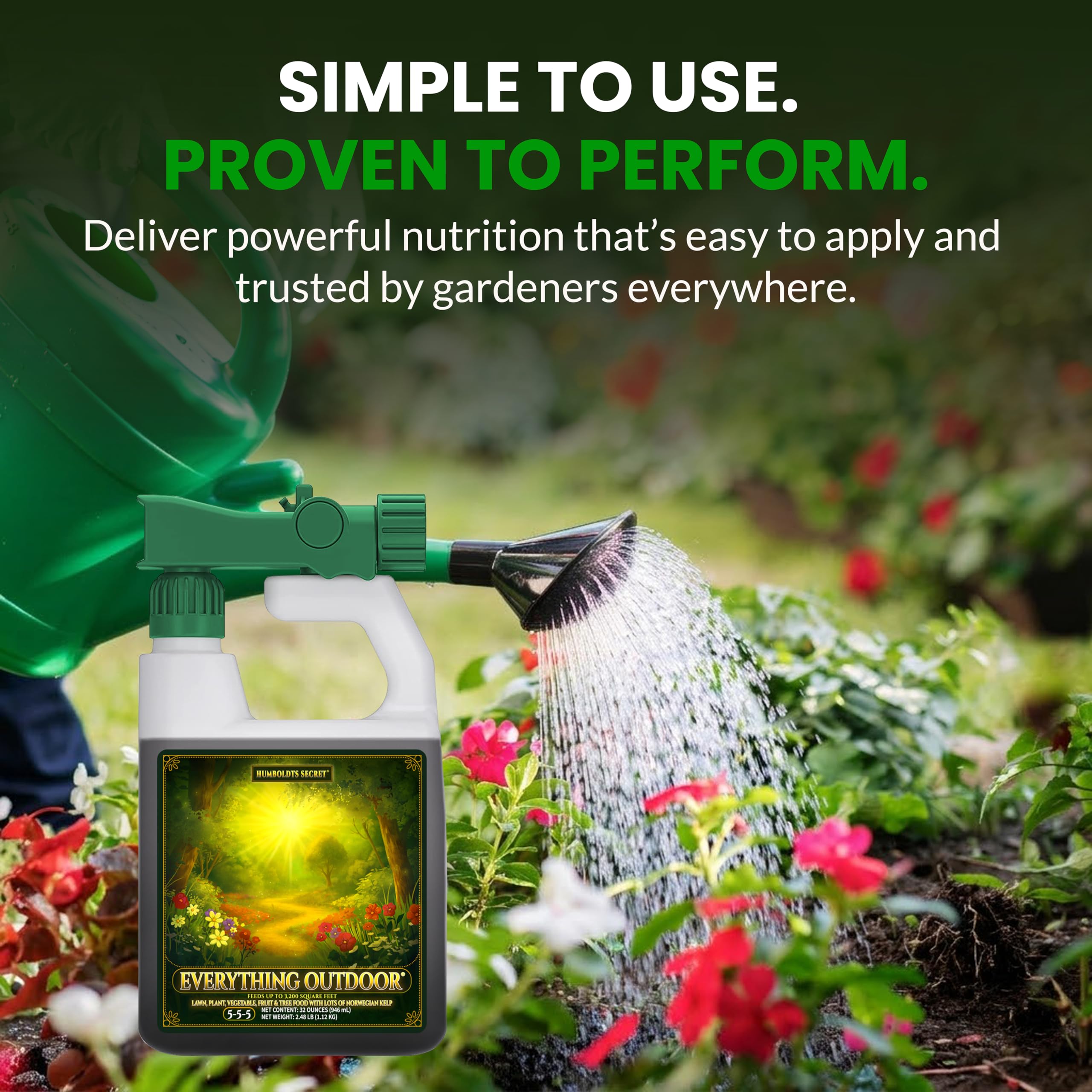 Humboldts Secret Everything Outdoor supports lawns, vegetables, and fruit