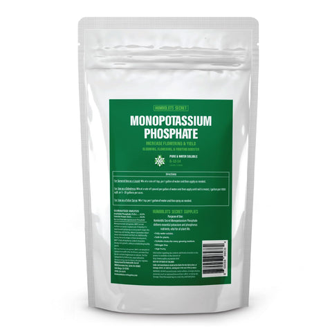 Humboldts Secret MKP bloom-boost bottle pour promotes flowering and vigor.
