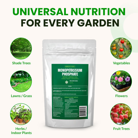 Humboldts Secret MKP easy-dissolution enables precise watering mixes.