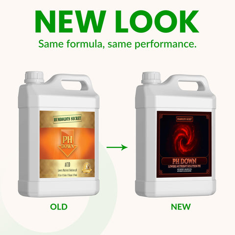 Humboldts Secret pH Down pour action enabling quick dosing for stable nutrient uptake.