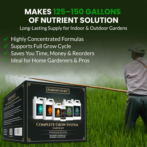 Humboldts Secret Starter Kit Pack shown as a complete garden system.
