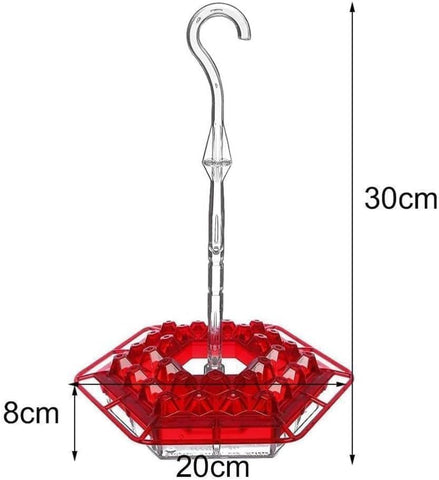 Hummingbird Feeder sturdy hanging hooks for patio or garden placement