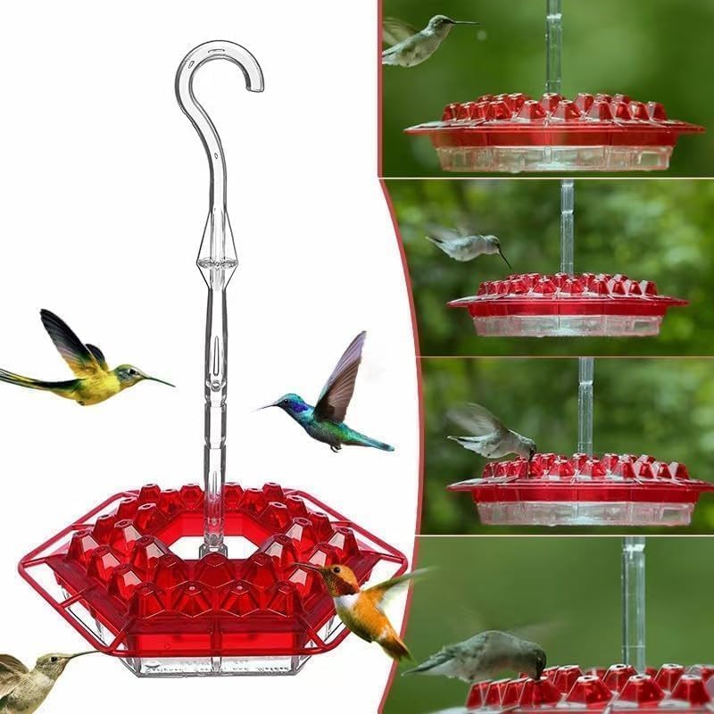 Hummingbird Feeder wind-chimes design guides birds to feed safely