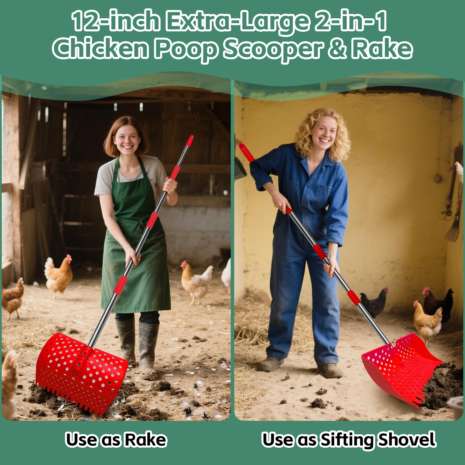 HUMVMV four-length adjustable handle extends from 20 to 61 inches.