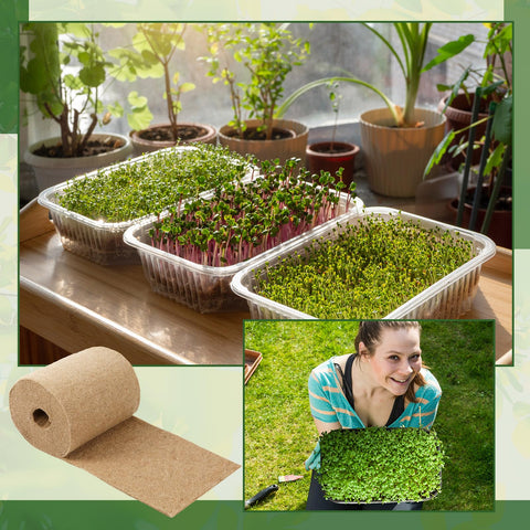 Humyoun natural jute microgreens mat: compostable option with low chemical risk