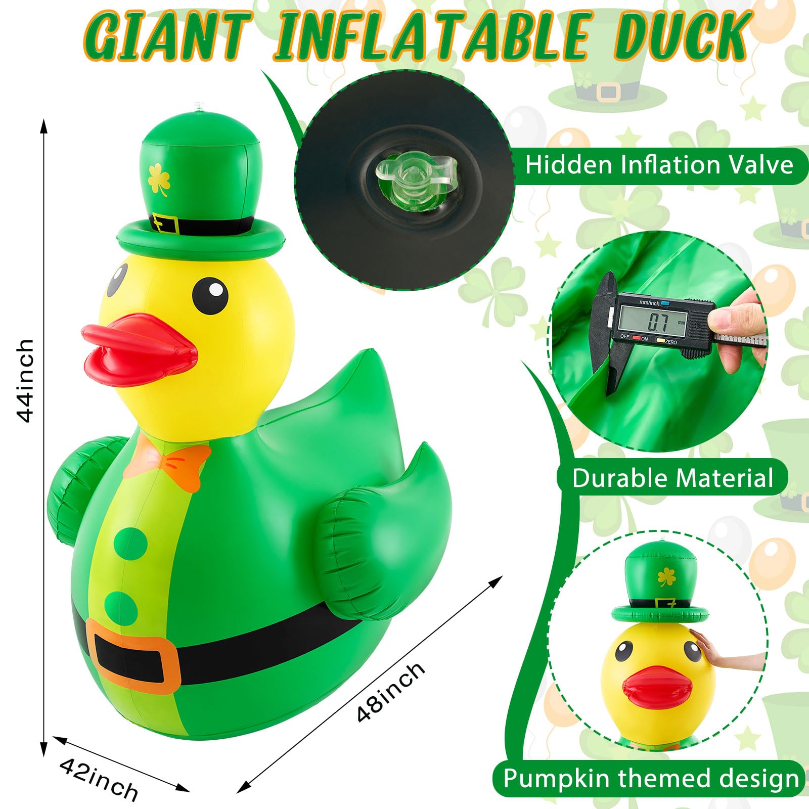 Indoor/outdoor Hungdao inflatable duck for versatile party decorations