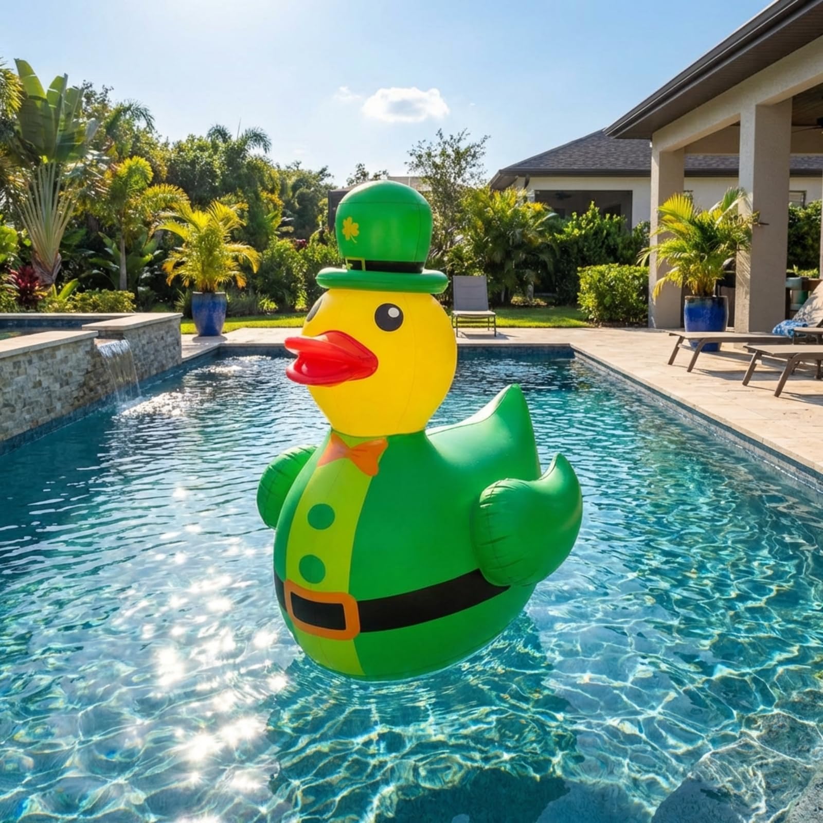 Hungdao parade-ready inflatable duck creates a festive focal point