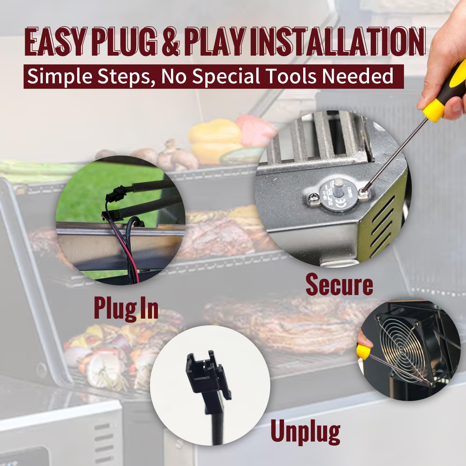 HunGrill compatibility with Masterbuilt ensures seamless replacement parts.