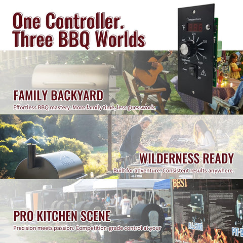 HunGrill plug-and-play wiring for quick, tool-free installation.