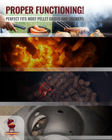 HunGrill high-efficiency ignition maintains consistent cooking temperatures.