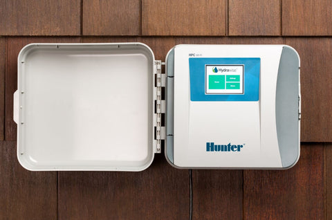 Hunter HPC-FP flow-meter ready supports water usage monitoring and alerts.