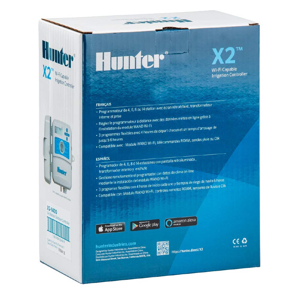 Hunter Hydrawise X2 Cycle and Soak mode reduces runoff on slopes.