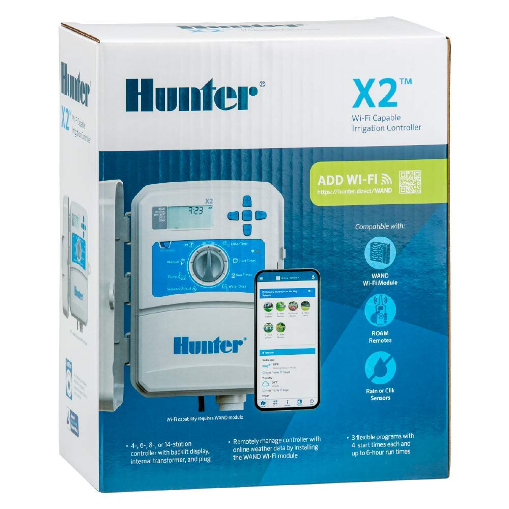 Hunter Hydrawise X2 WAND module connector for remote access setup.