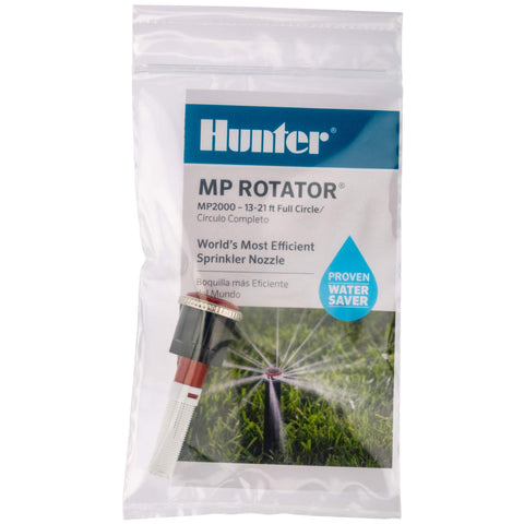 Hunter MP2000 double pop design with removable filter for easy maintenance