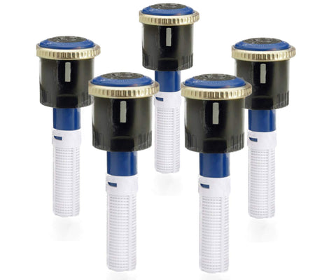 Hunter MP3000 rotator nozzle for efficient yard irrigation across varied lawn zones.