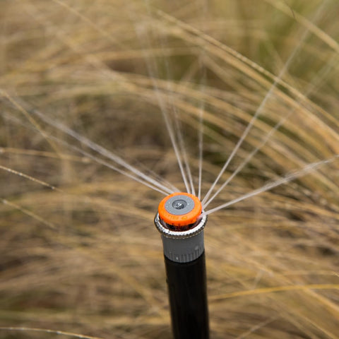 Hunter MP800SR arc adjustment demonstrates 90–210° control for targeted zones