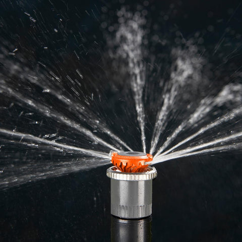 Hunter MP800SR self-retracting nozzle stays clean during mowing and debris