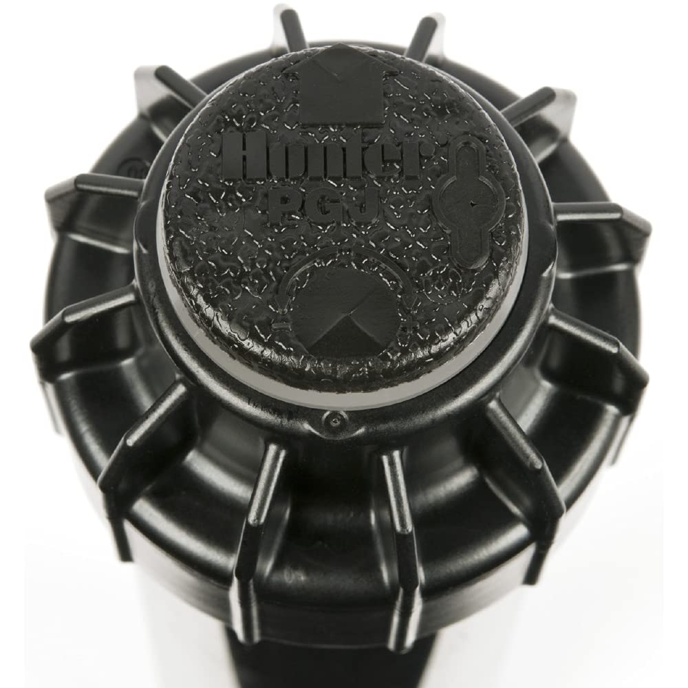 Hunter PGJ-04 2.0 GPM nozzle balances coverage and water efficiency.