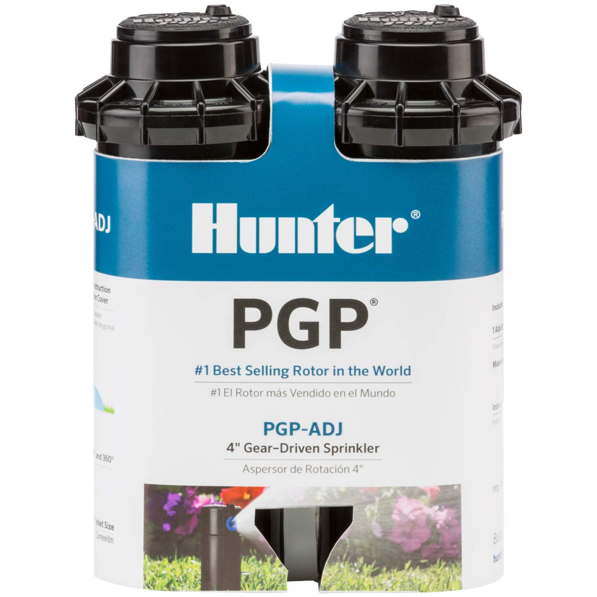 Hunter PGP-ADJ rotor sprinkler arc adjustment enables tailored lawn coverage