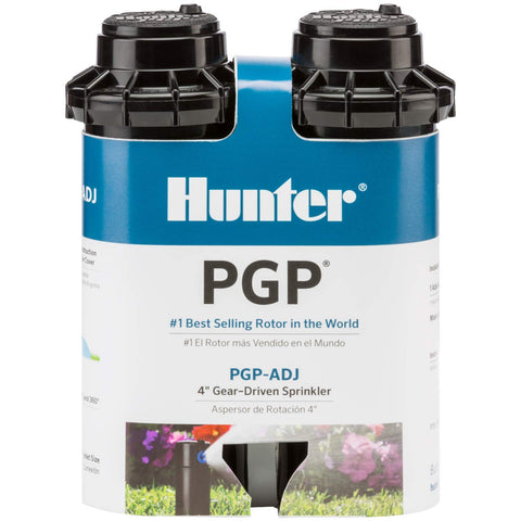 Hunter PGP-ADJ rotor sprinkler arc adjustment enables tailored lawn coverage