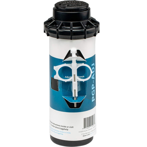 Hunter PGP-ADJ gear-driven operation provides quiet, reliable rotation.