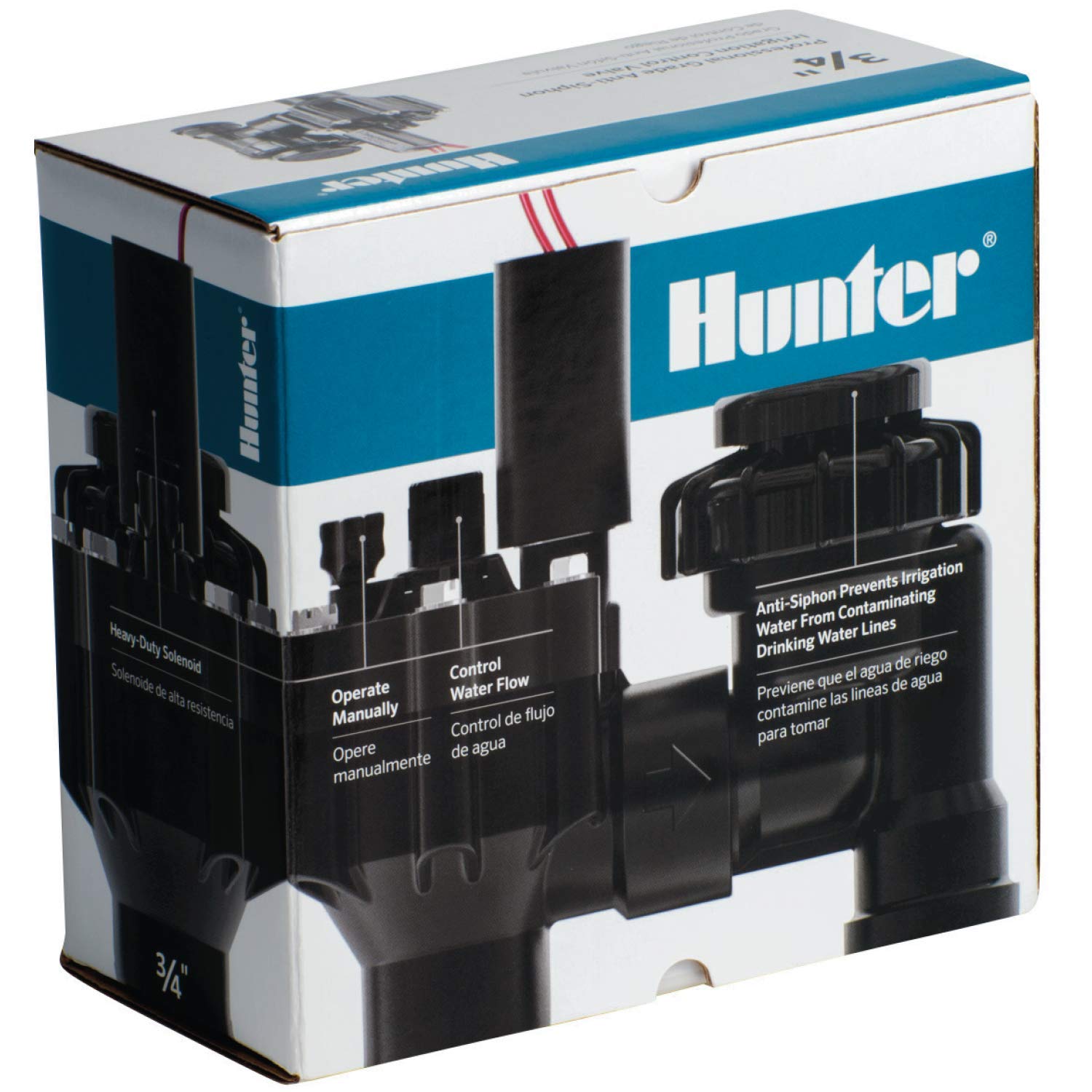 Hunter PGV-ASV 1 inch thread ports for quick, secure DIY installation.