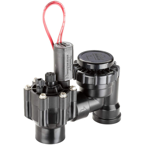 Hunter PGV-ASV backflow protection valve installed outdoors for code-compliant irrigation.