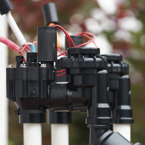 Hunter PGV-ASV flow control knob enabling precise zoning for lawns and gardens.