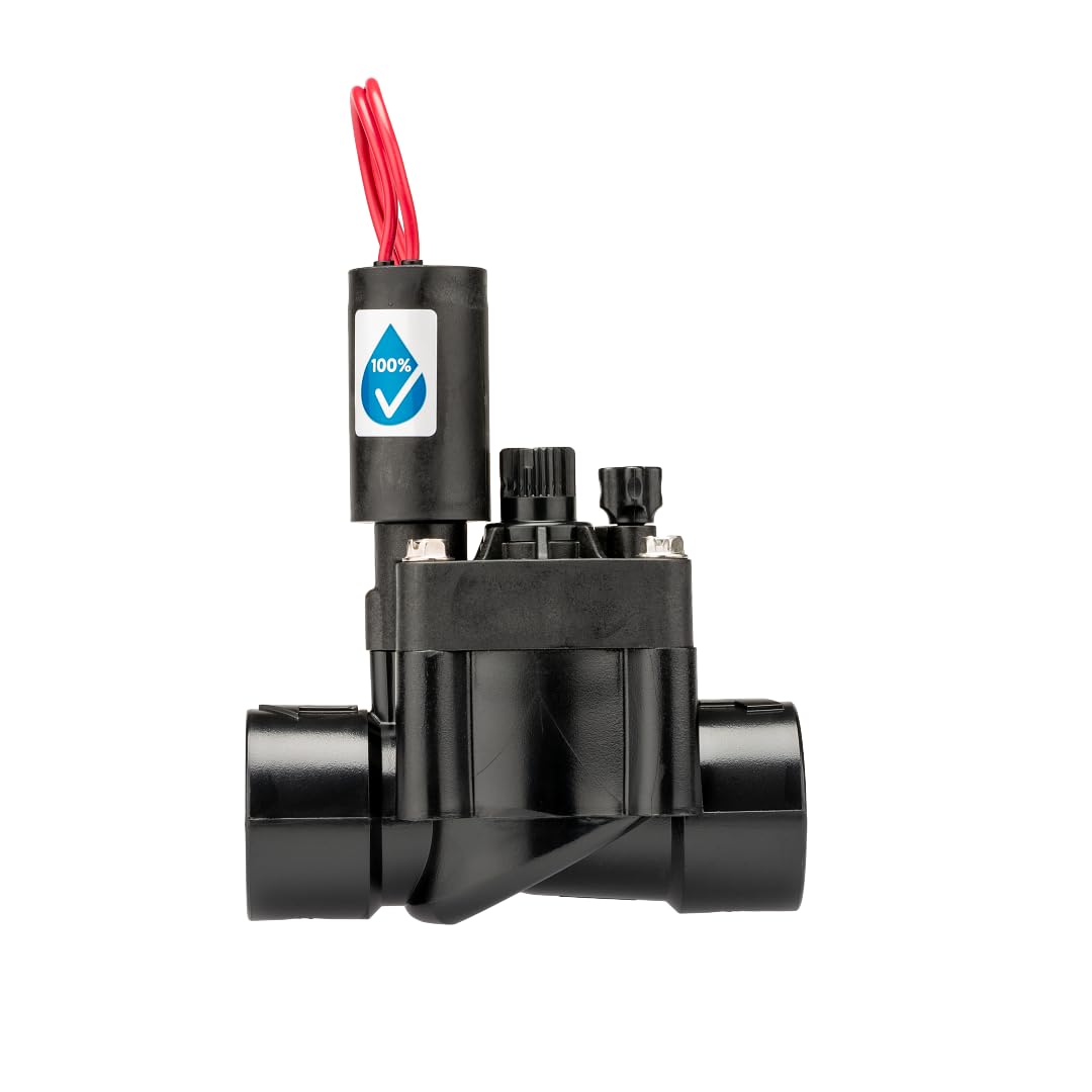 Hunter PGV101G valve top view shows rugged construction and seal design.